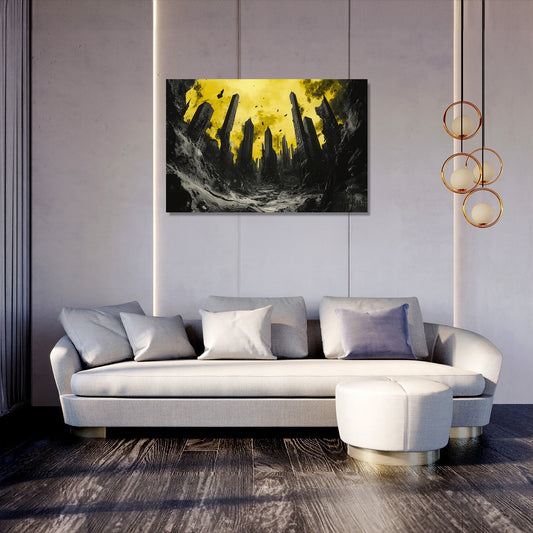 Abandoned City Spirits Canvas