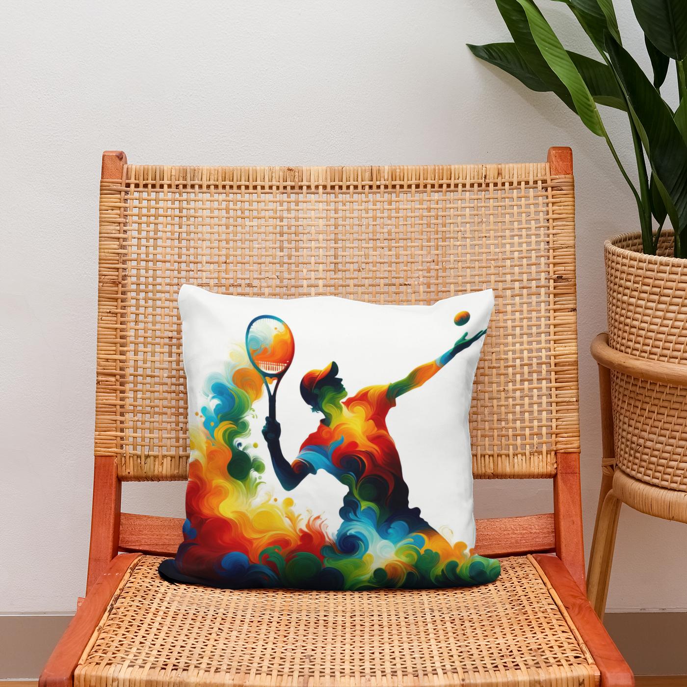 Serve and Swirl Cotton Cushion