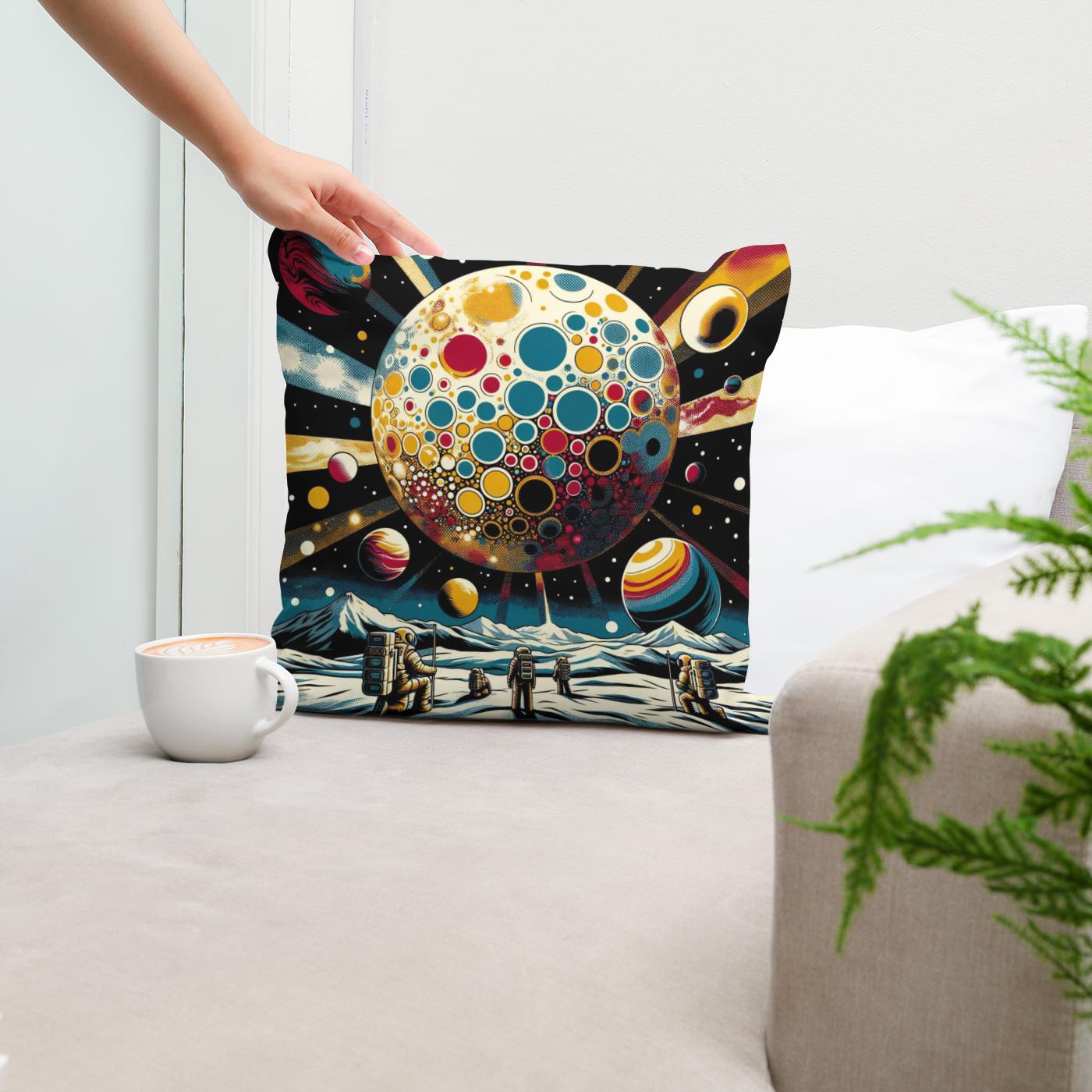 Cosmic Pop Exploration Cotton Cushion