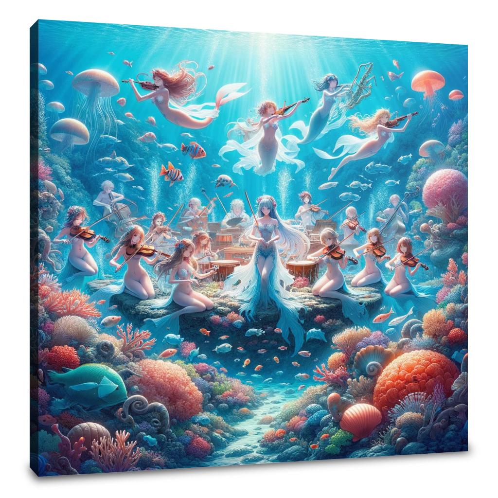 Coral Symphony Canvas