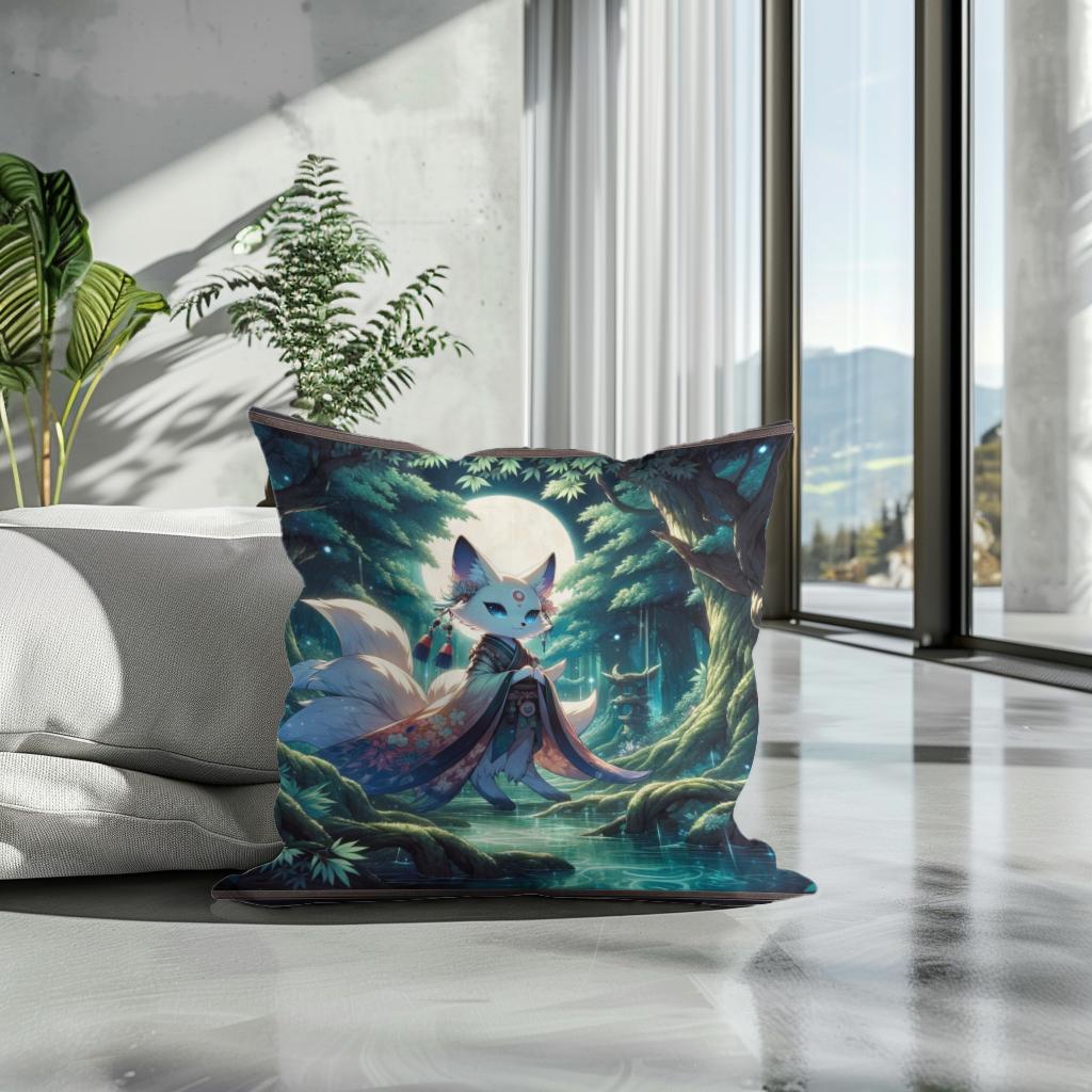 Mystical Moonlight Cotton Cushion