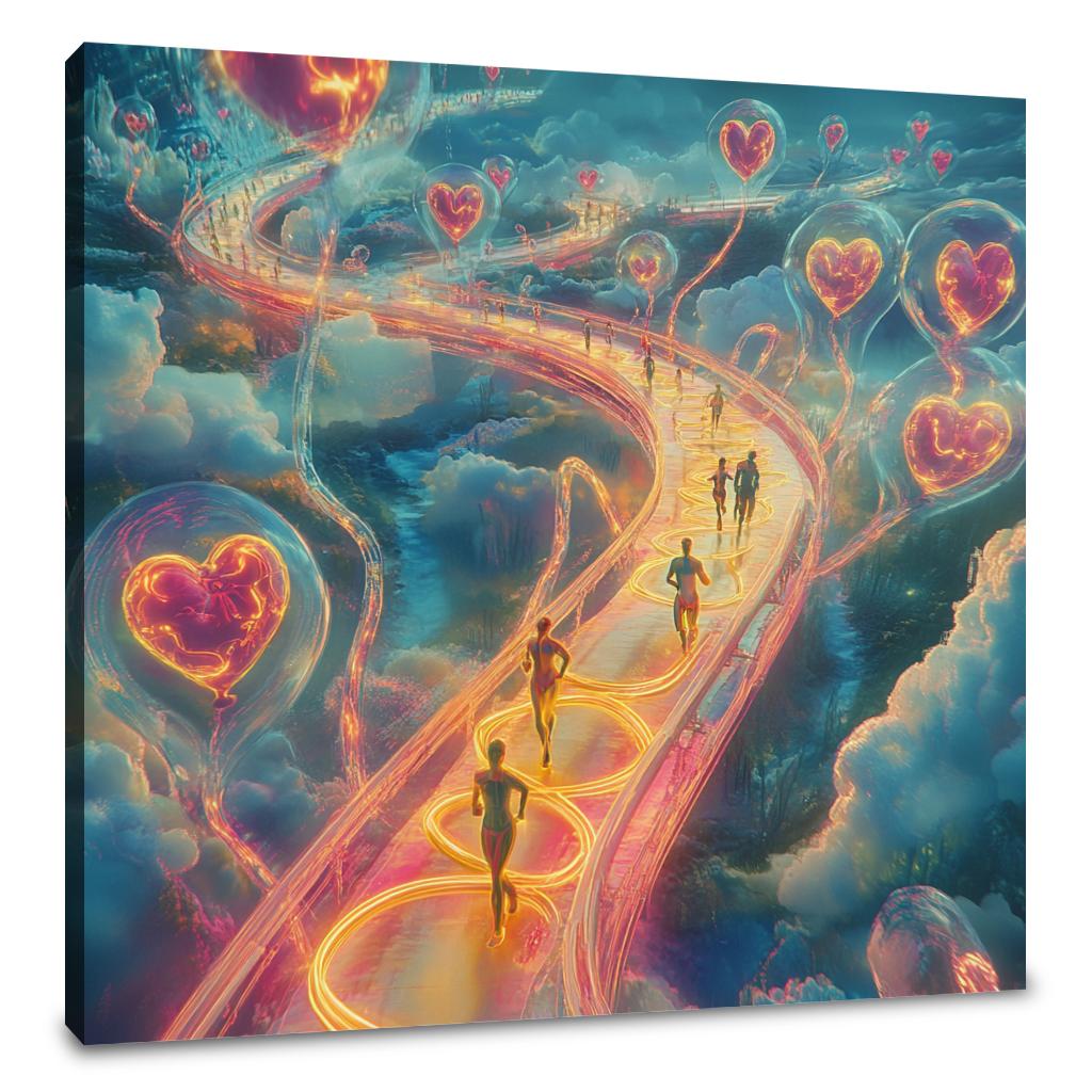 Cardio Labyrinth Canvas