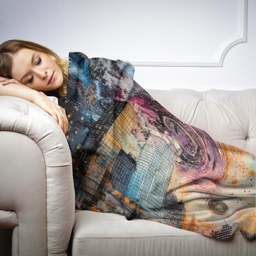 Neon Harmony Blanket