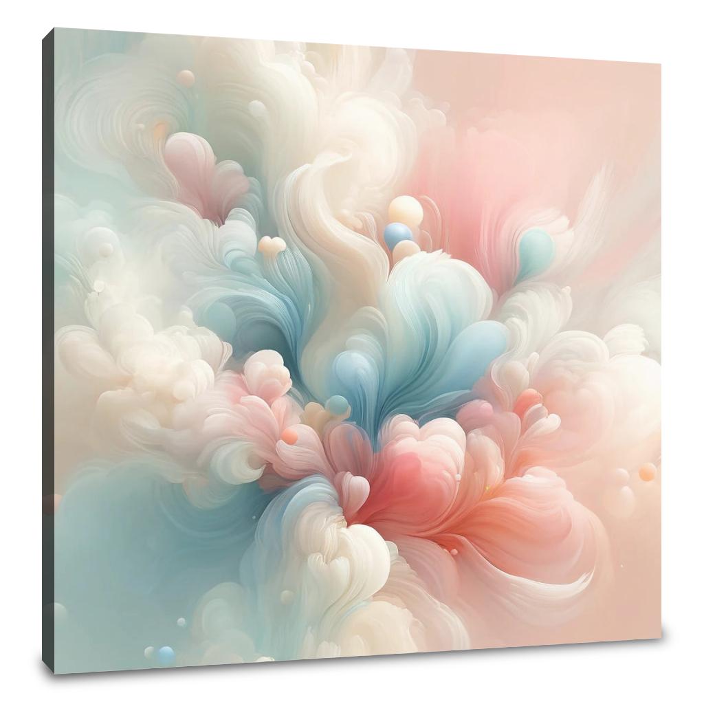 Spring Whispers Abstract Canvas