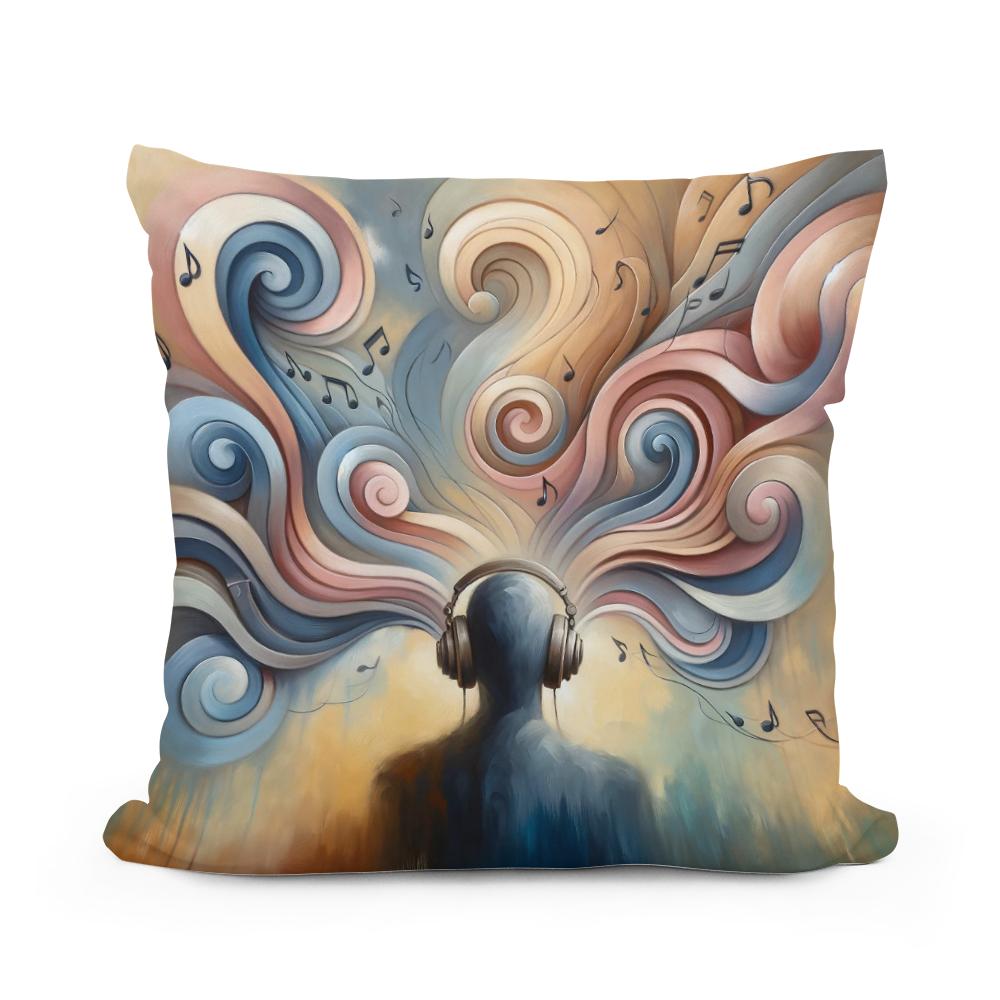 Sonic Serenity Cotton Cushion