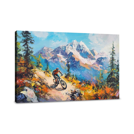 Mountain Biker’s Ascent Canvas