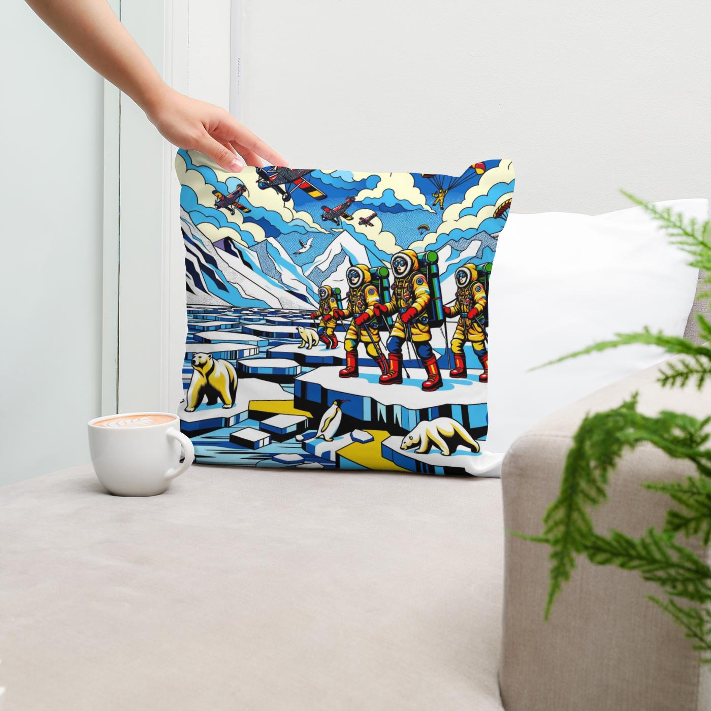 Polar Expedition Pop Cotton Cushion