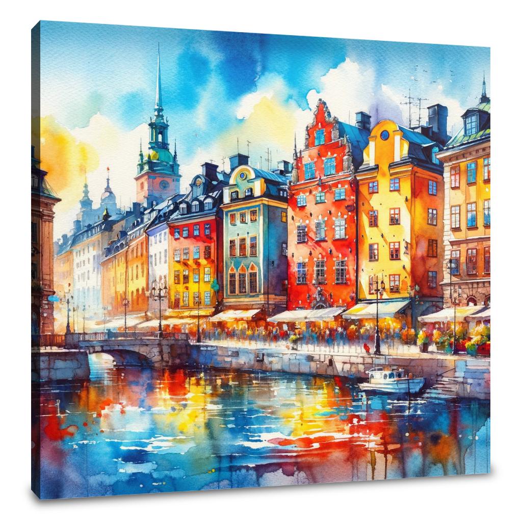 Stockholm Historic Hues Canvas