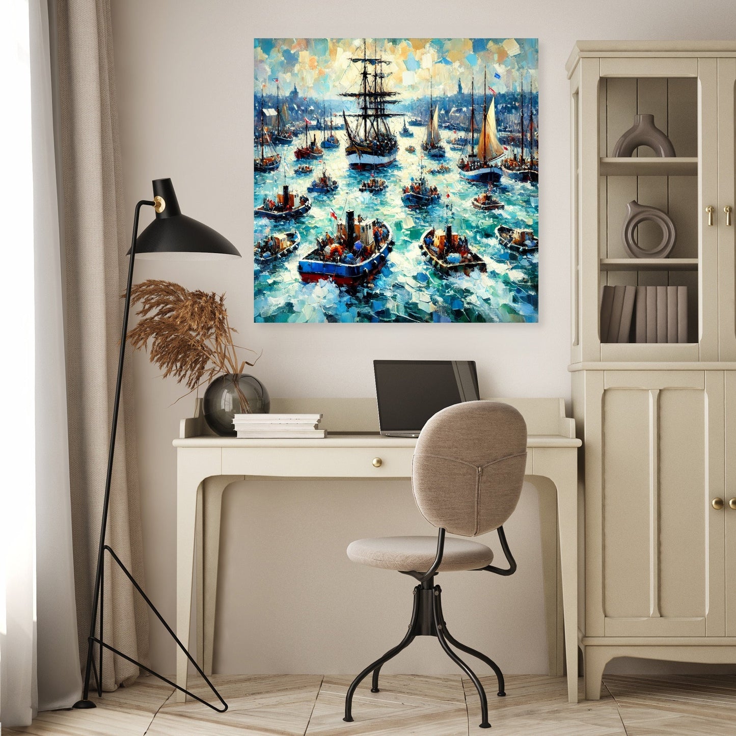 Harbour Hustle Canvas