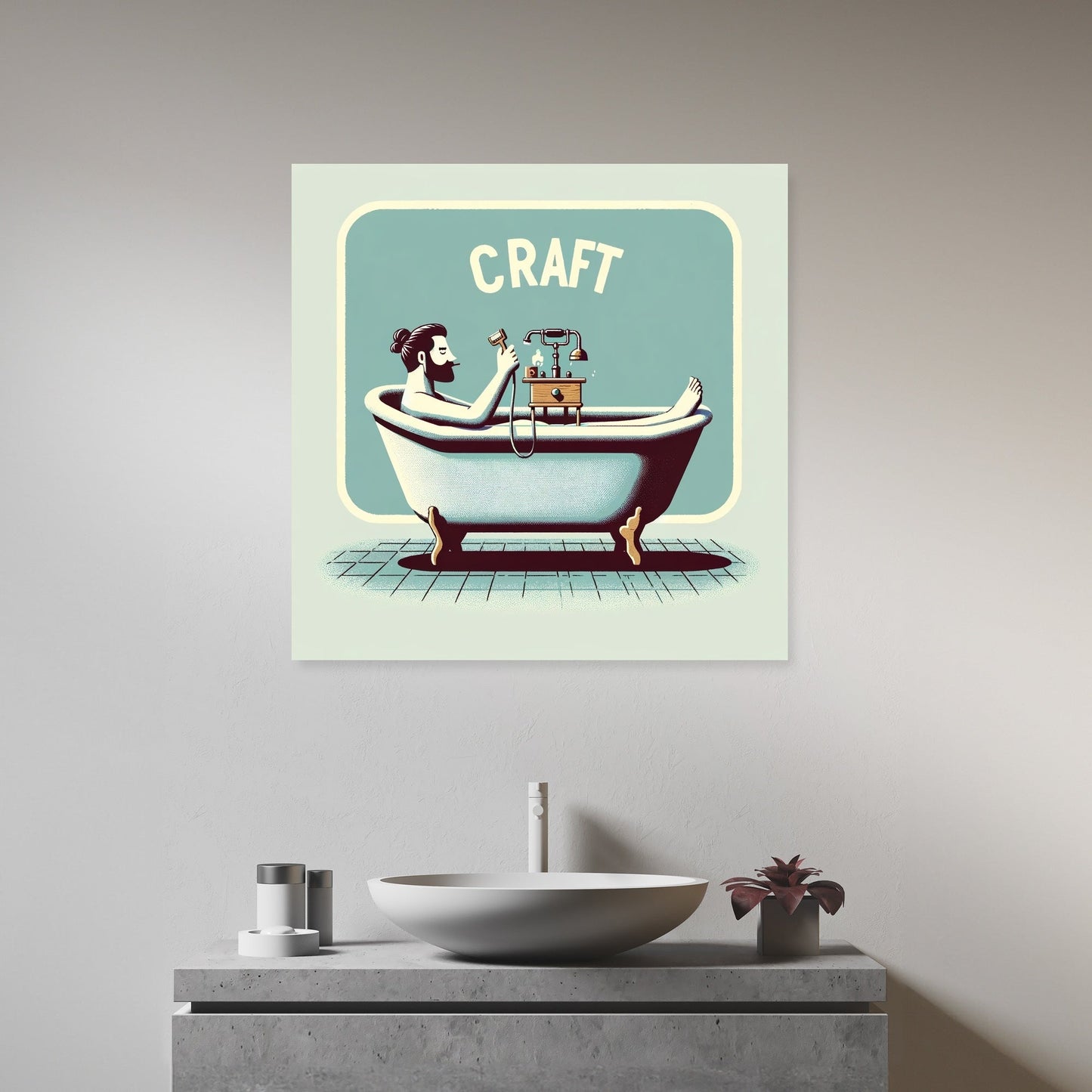 Retro Relaxation Canvas