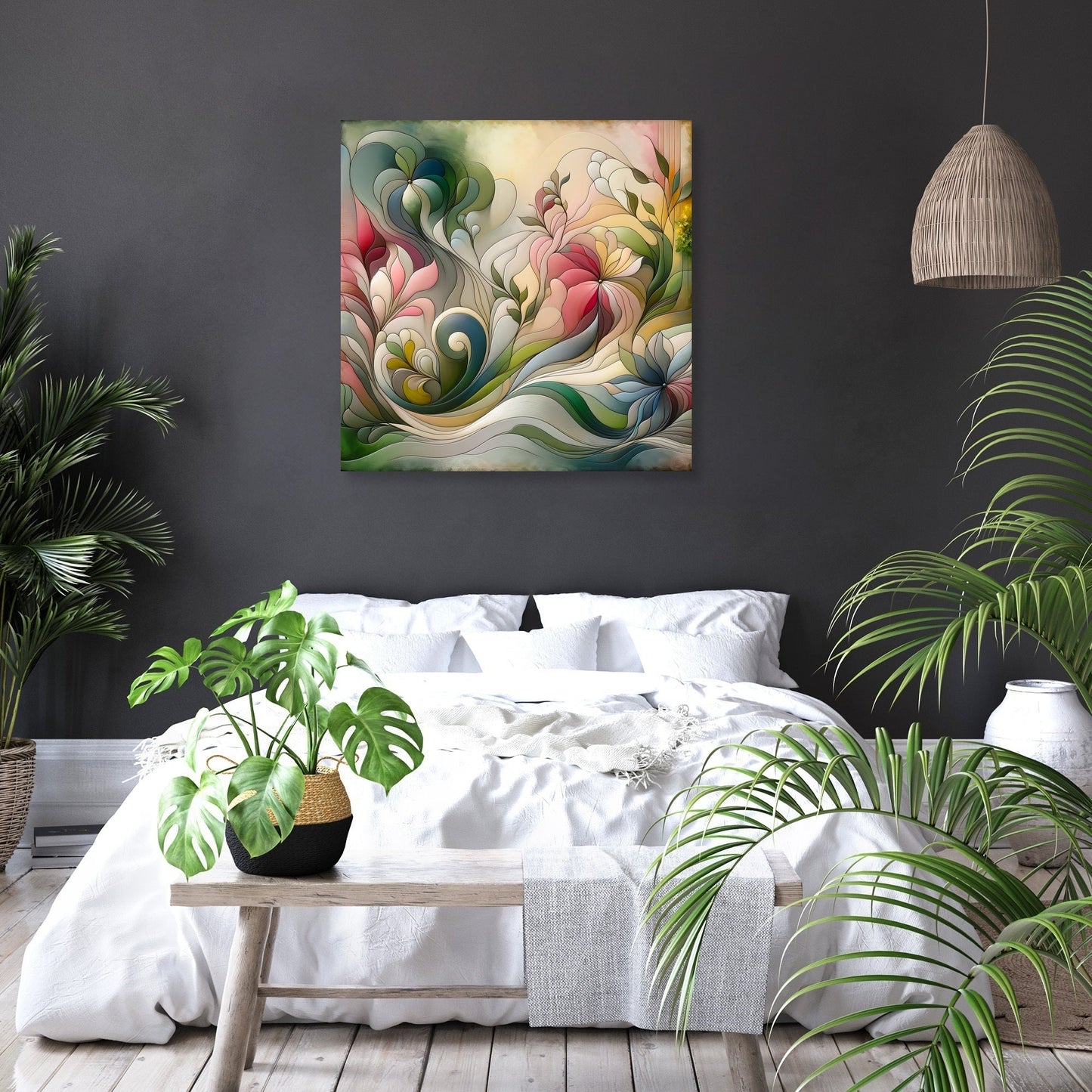 Blooming Abstraction Canvas