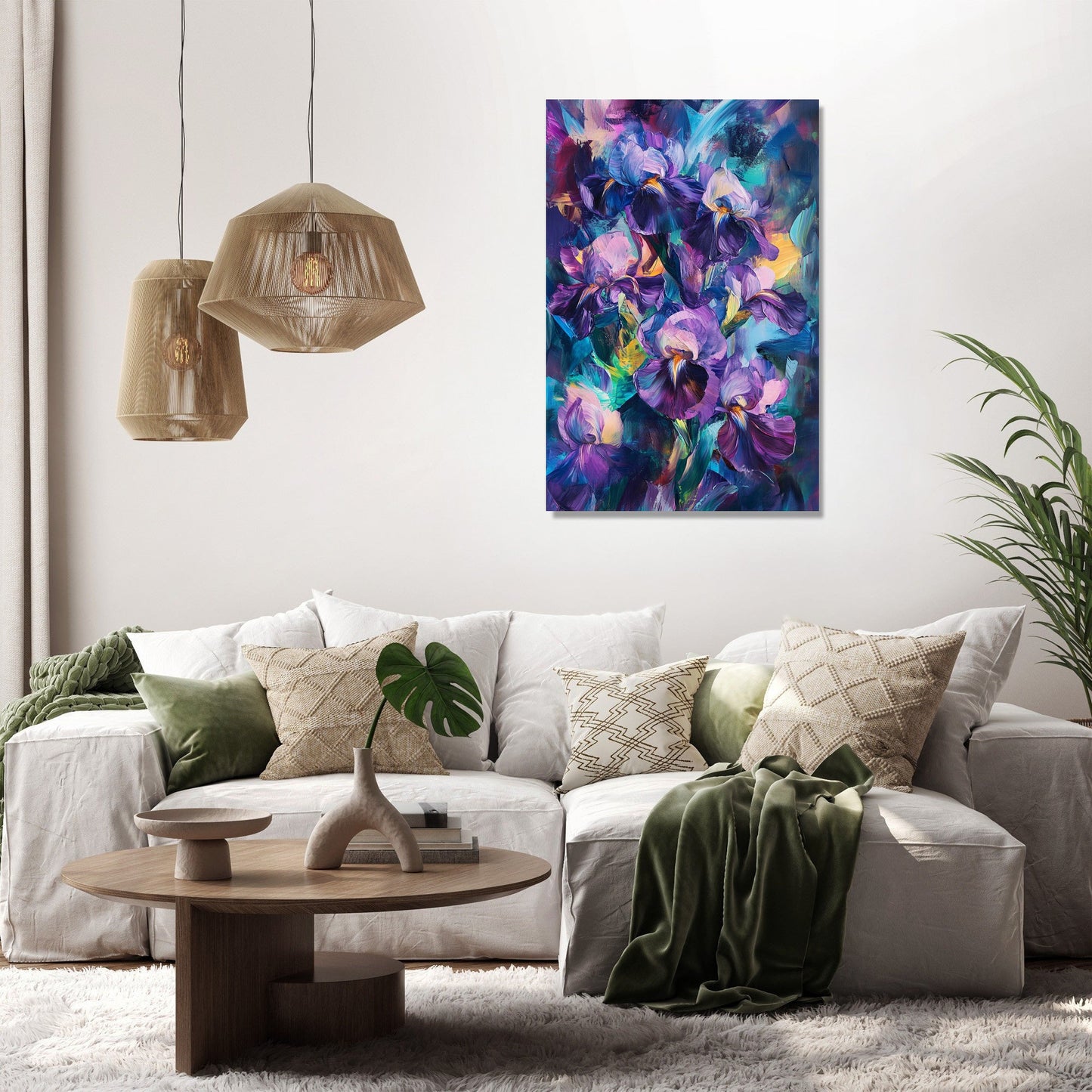 Enigmatic Iris Canvas