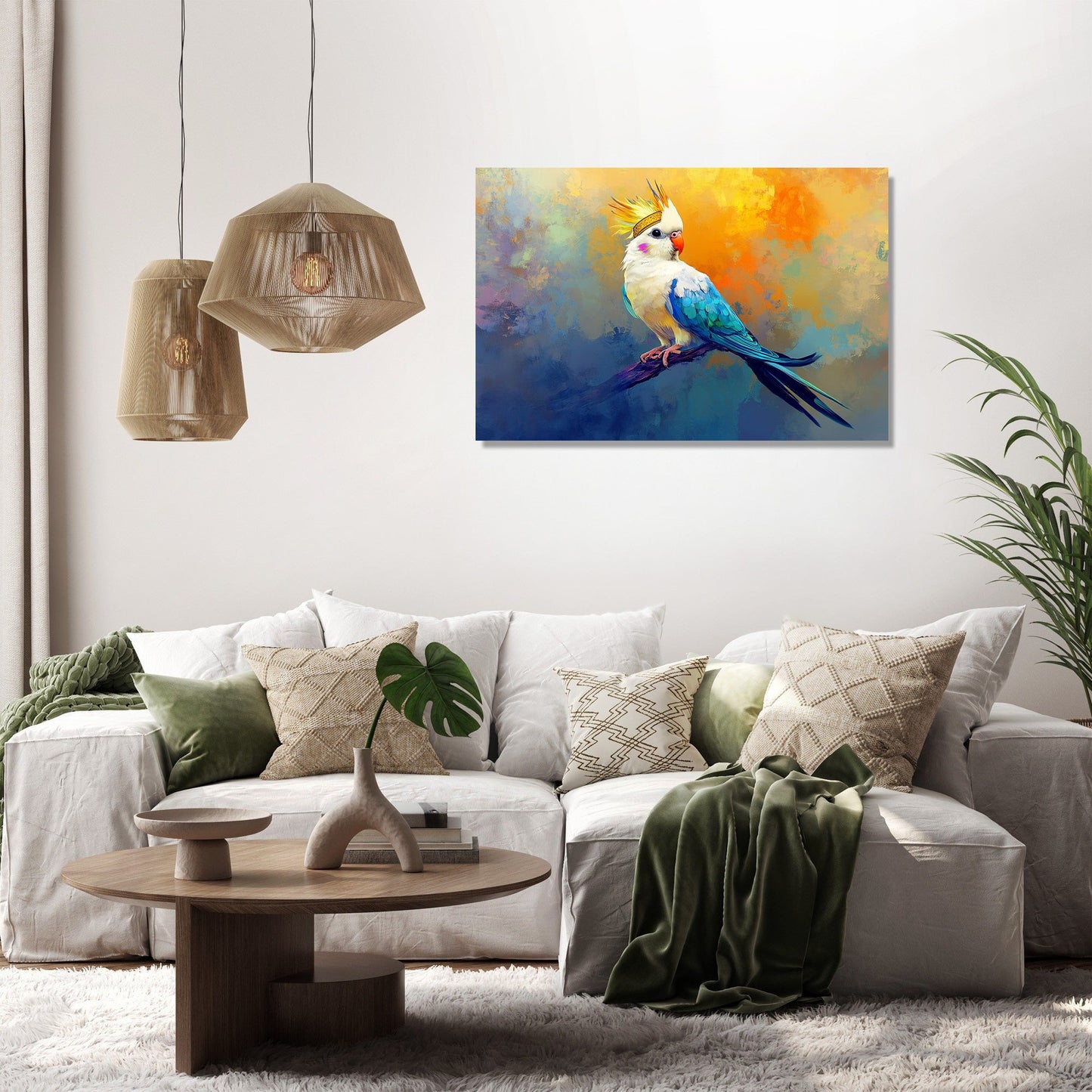 Regal Cockatiel Canvas