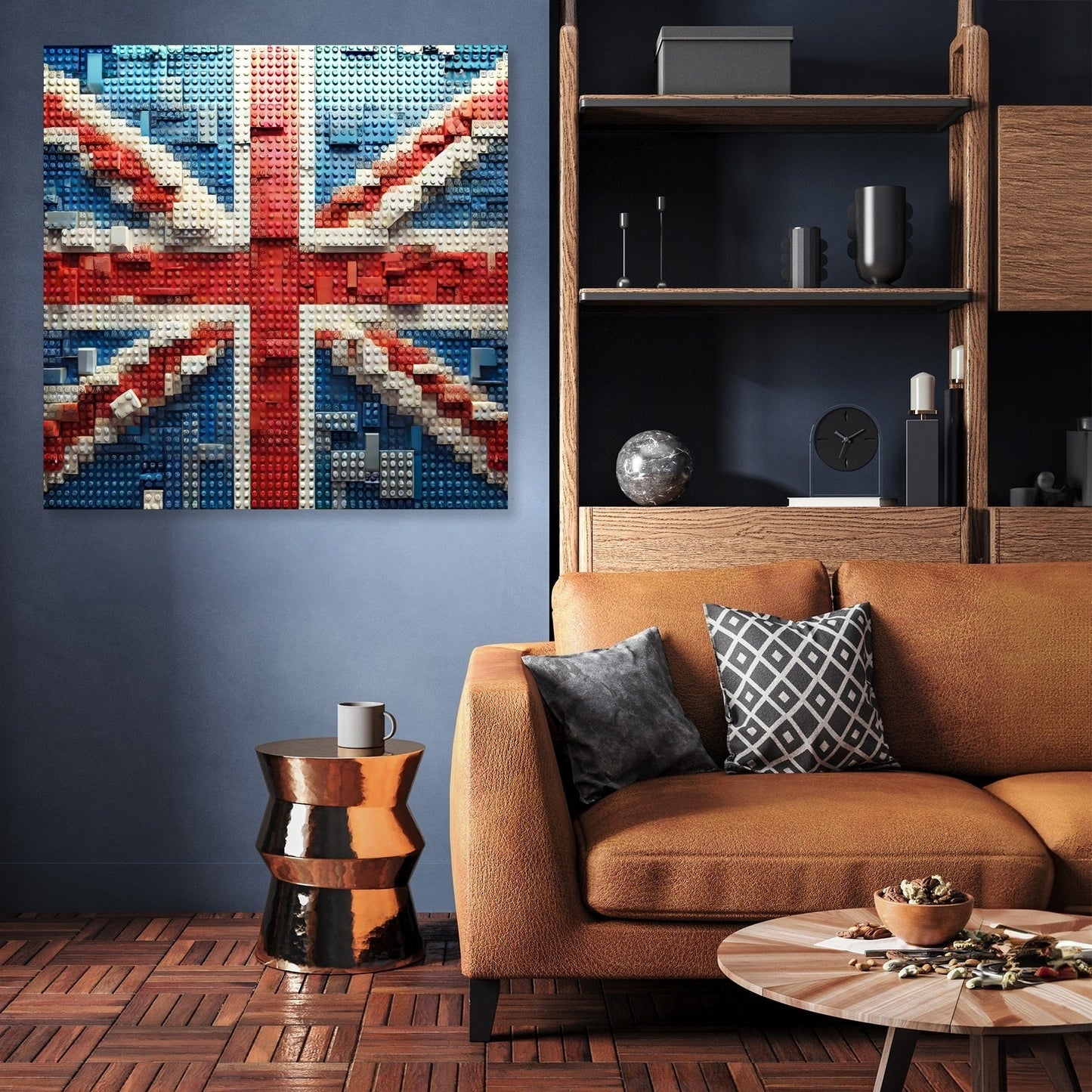 Brickwork Union Jack Canvas
