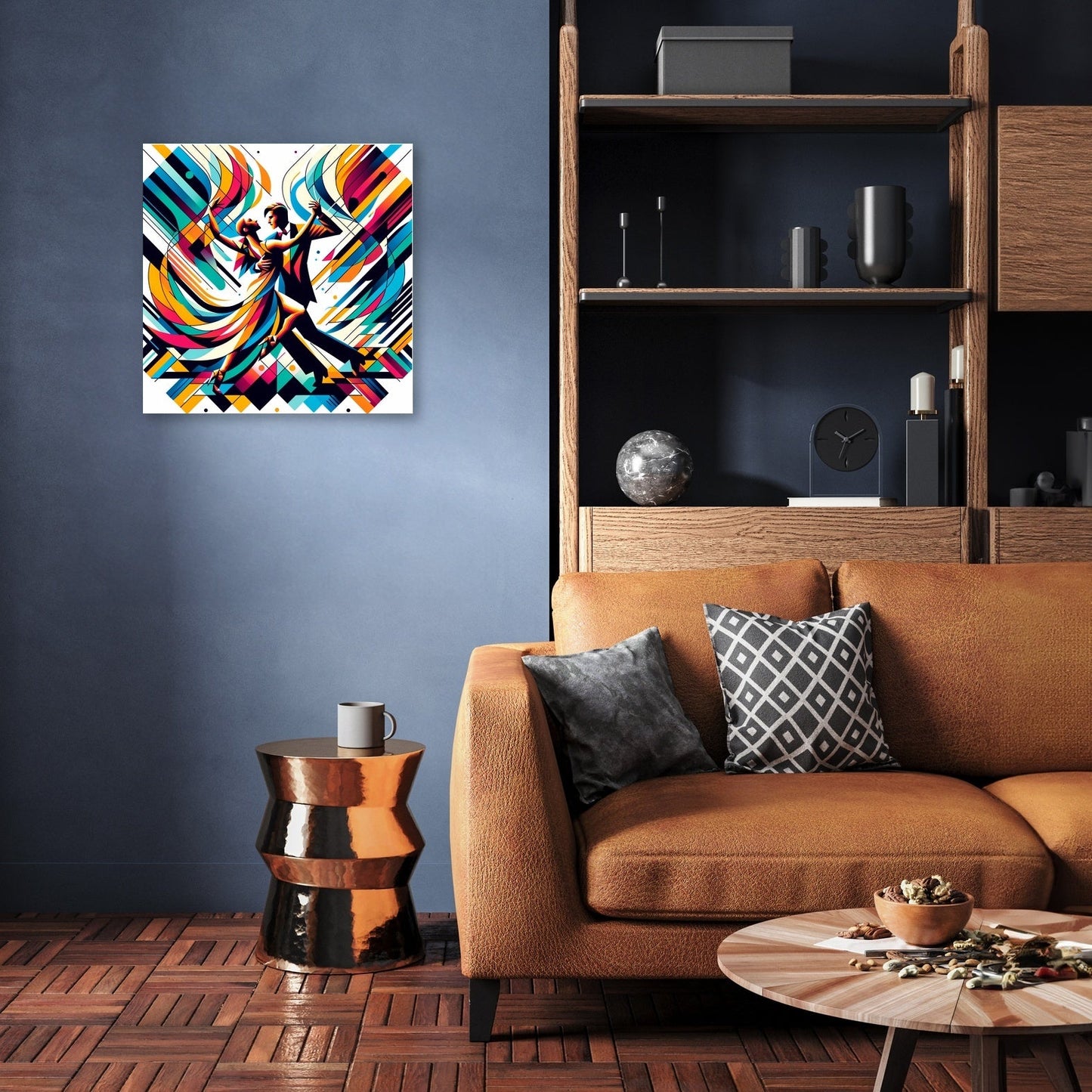 Geometric Salsa Canvas