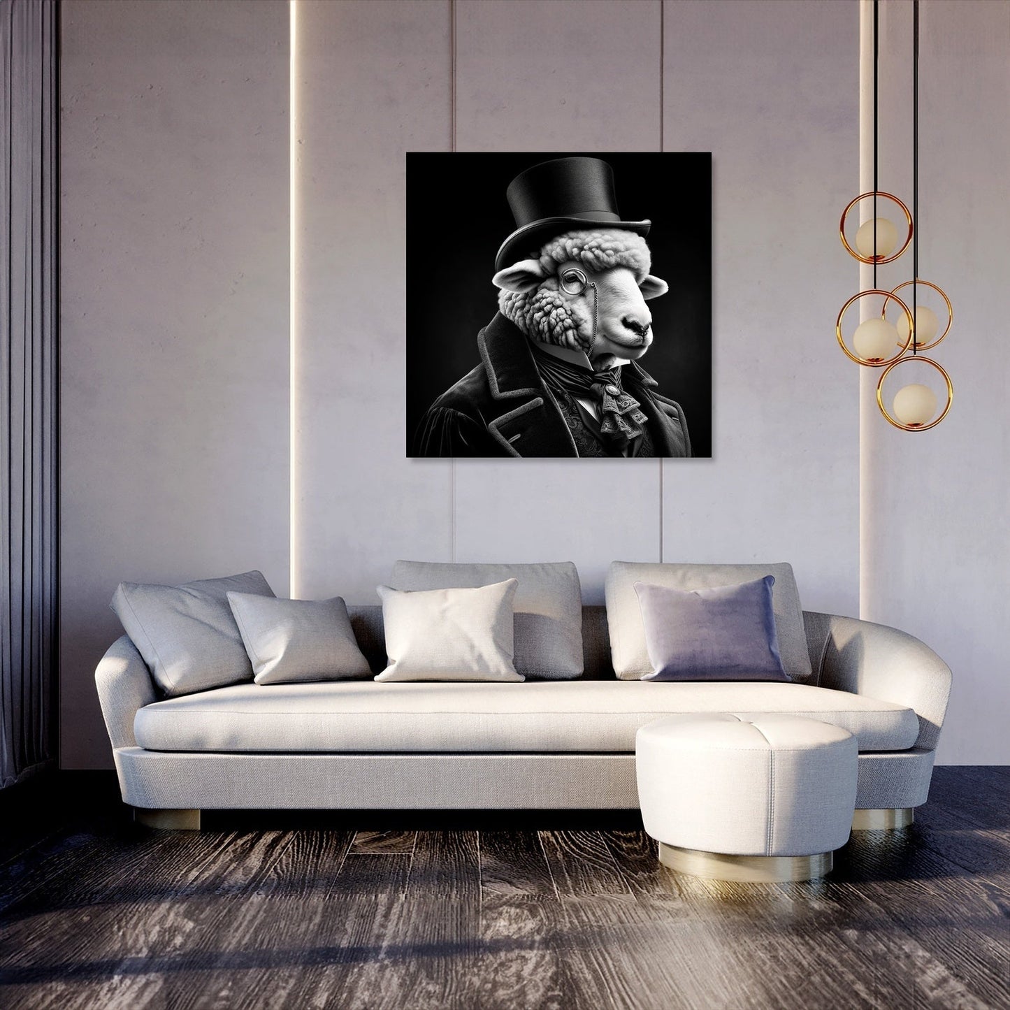 Aristocratic Ewe Canvas