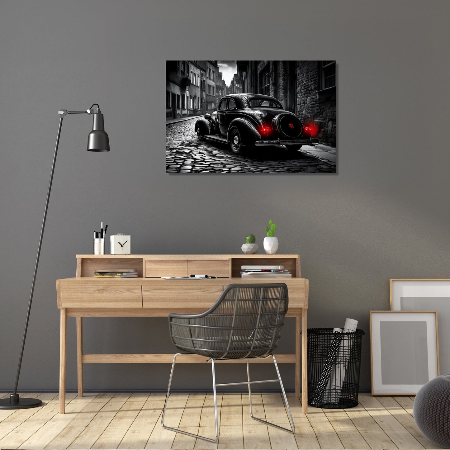 Crimson Echoes Canvas