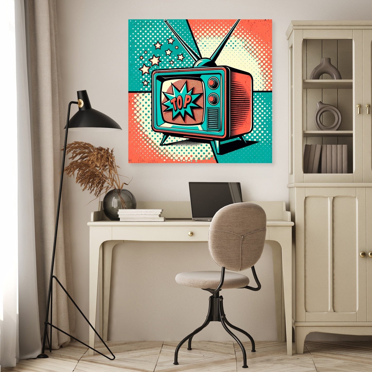 Retro TV Canvas