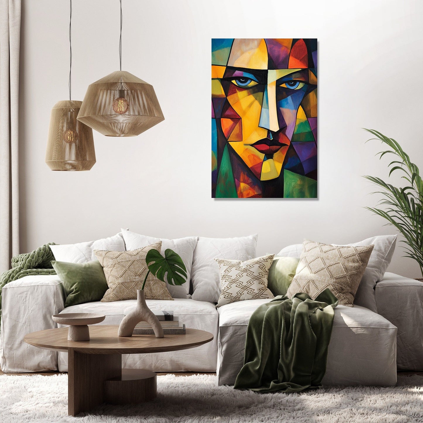 Cubist Rhythm Canvas