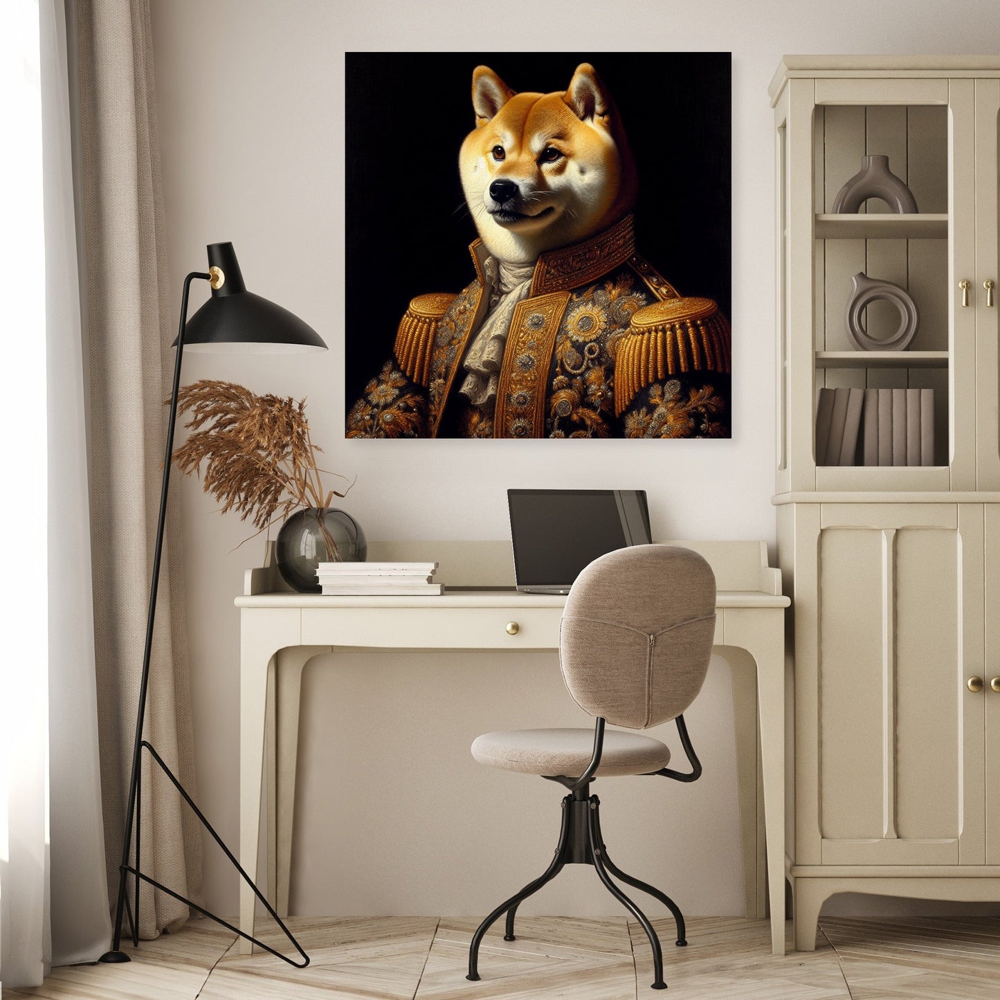 Royal Shiba Impressions Canvas