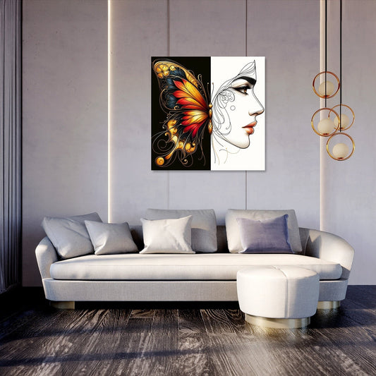 Elegance and Contrast Canvas