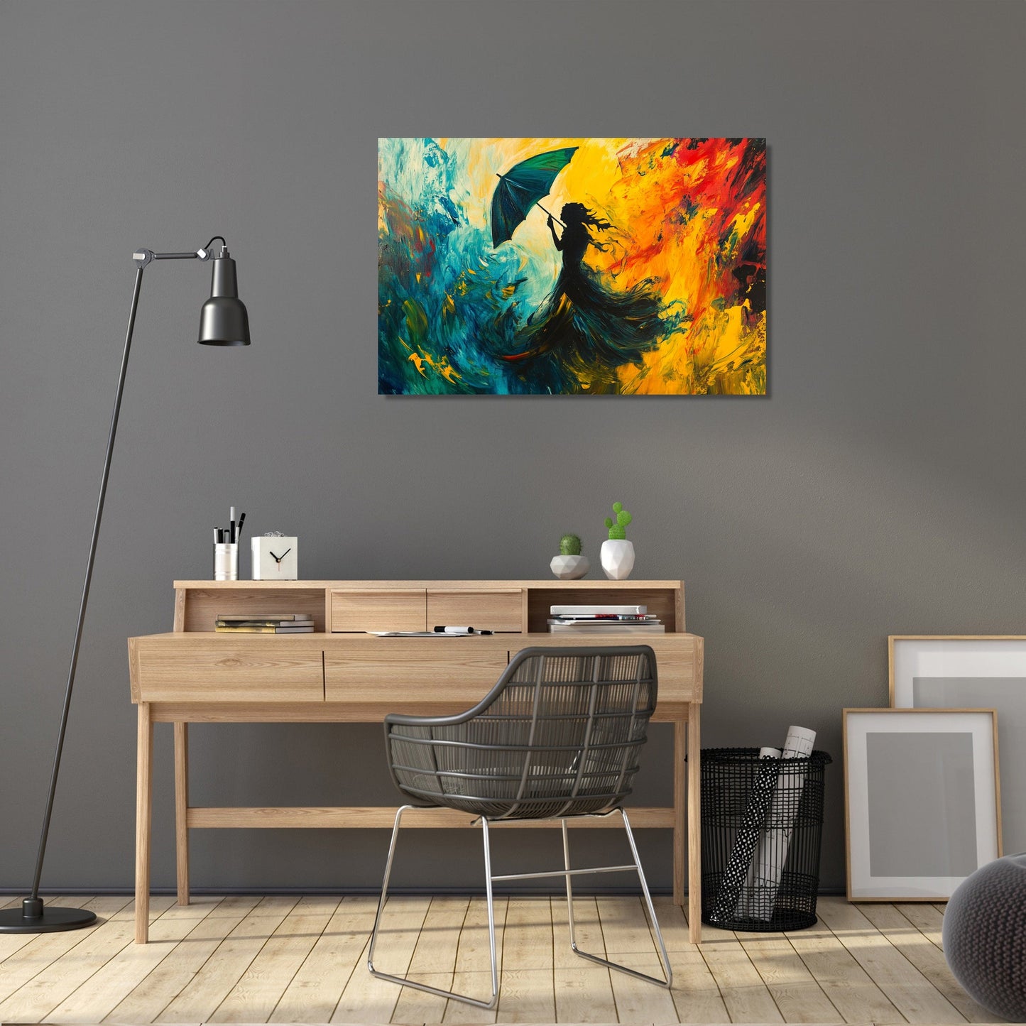 Dancing Umbrella Canvas