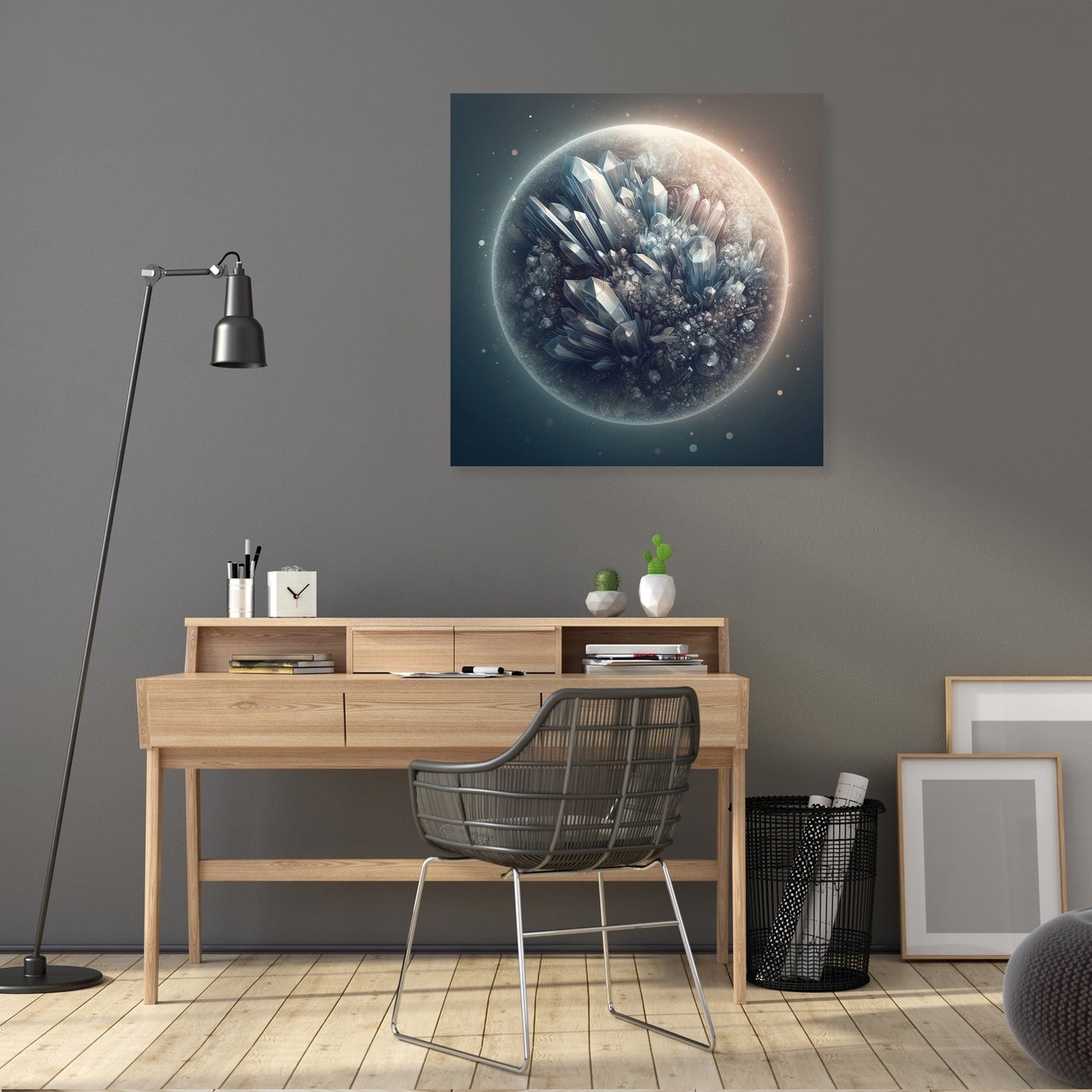 Crystal Planet Canvas