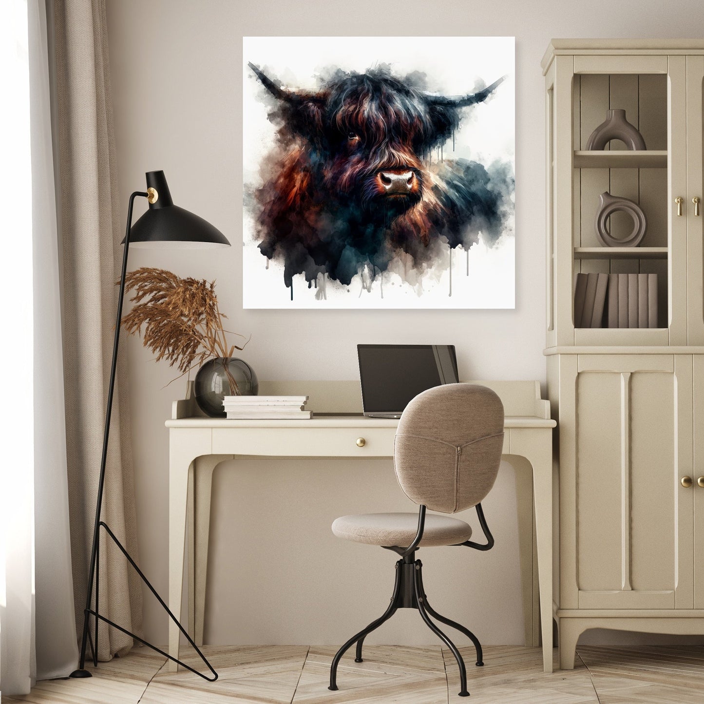Highland Cow Soul Canvas
