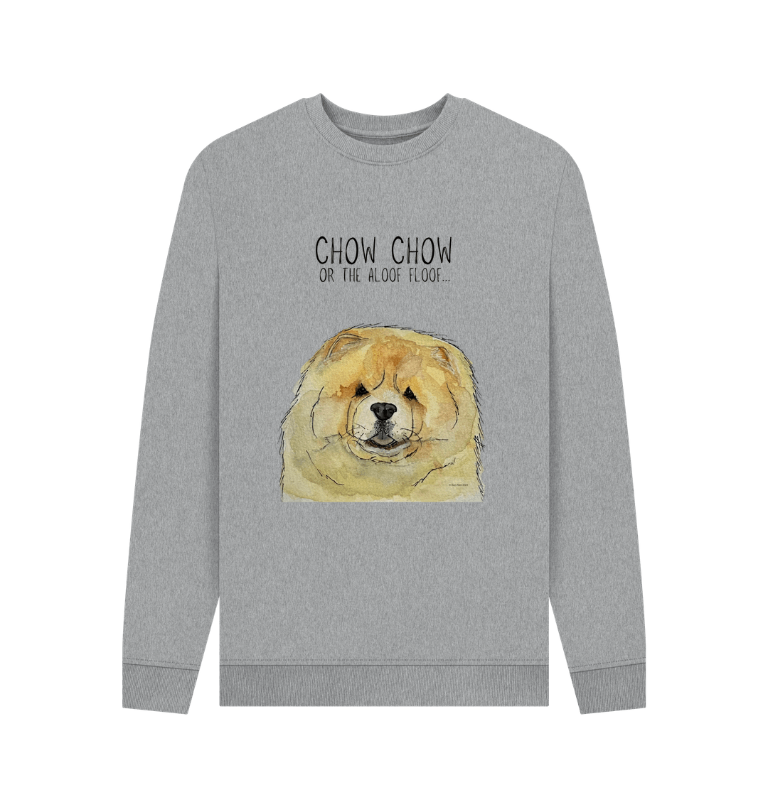 Stay Cozy with the Fawn Chow Chow "Aloof Floof" Men's Crewneck Sweatshirt