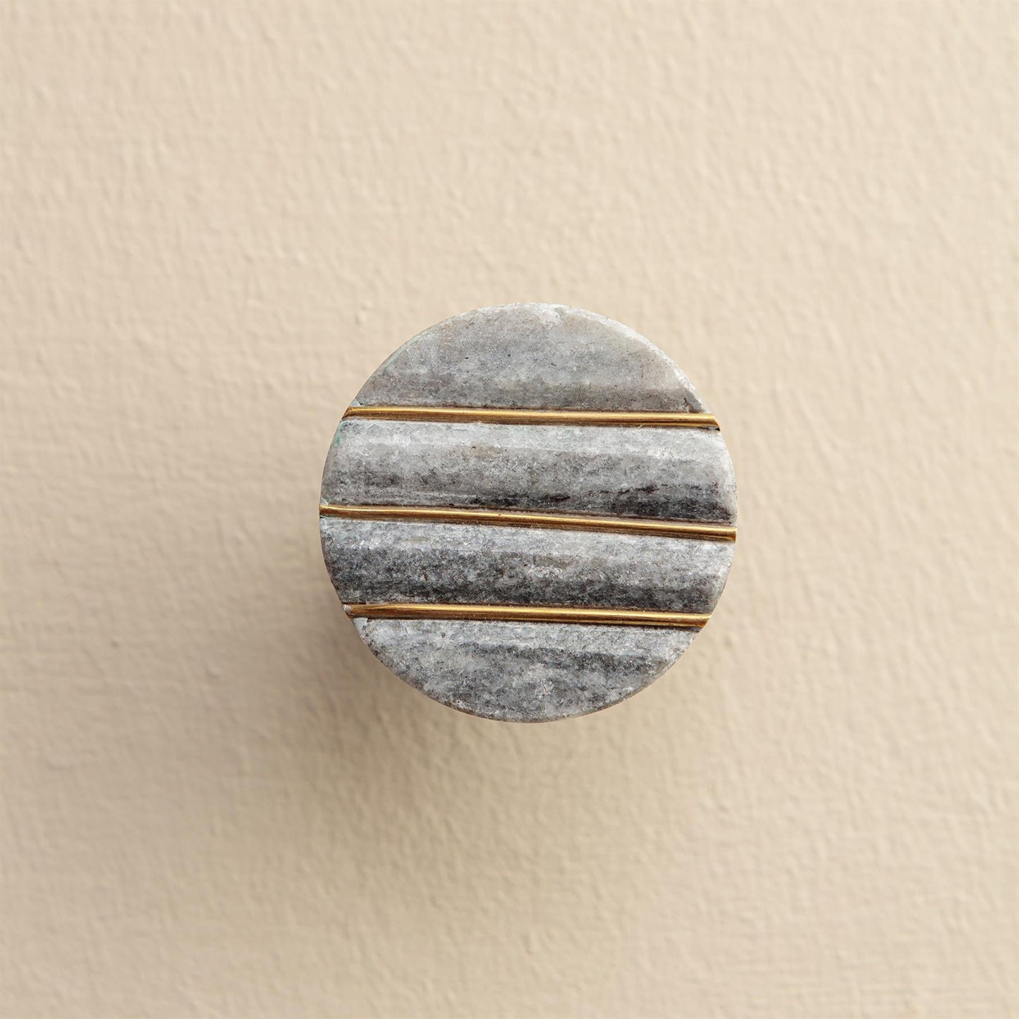 Giana Grey Marble Round Drawer Knobs