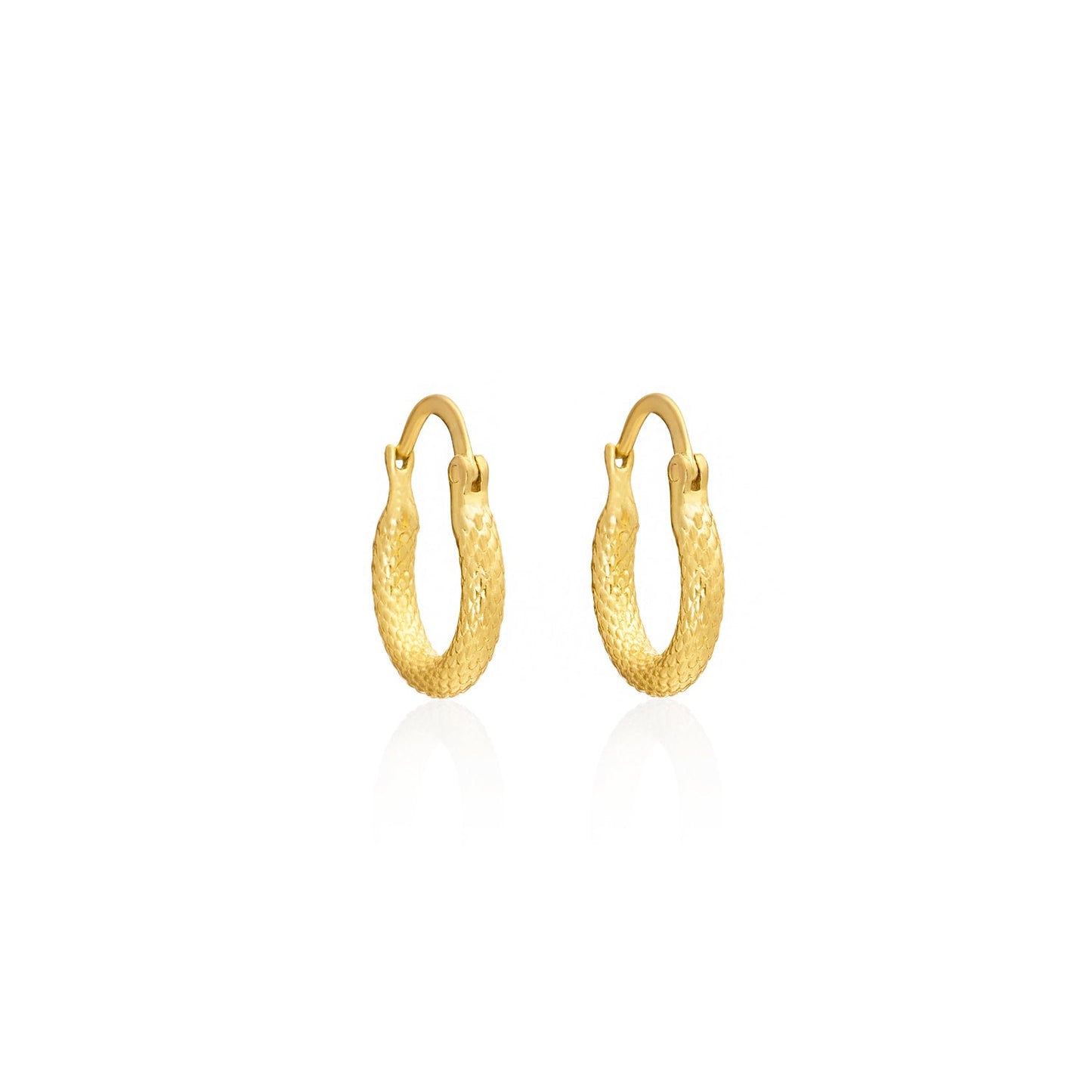 [PRE-ORDER] Medusa Gold Snake Scale Hoops