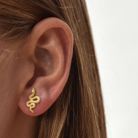 [PRE-ORDER] Medusa Mini Snake Stud Earrings