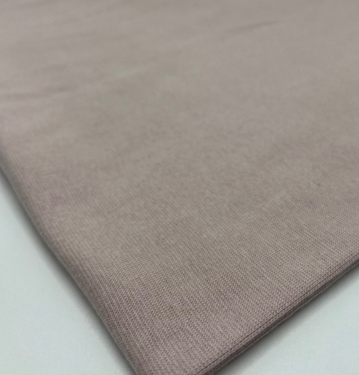 Earthy Pink Jersey Cuffing Ribbing Fabric 270 GSM Cotton Knit 70cm Wide