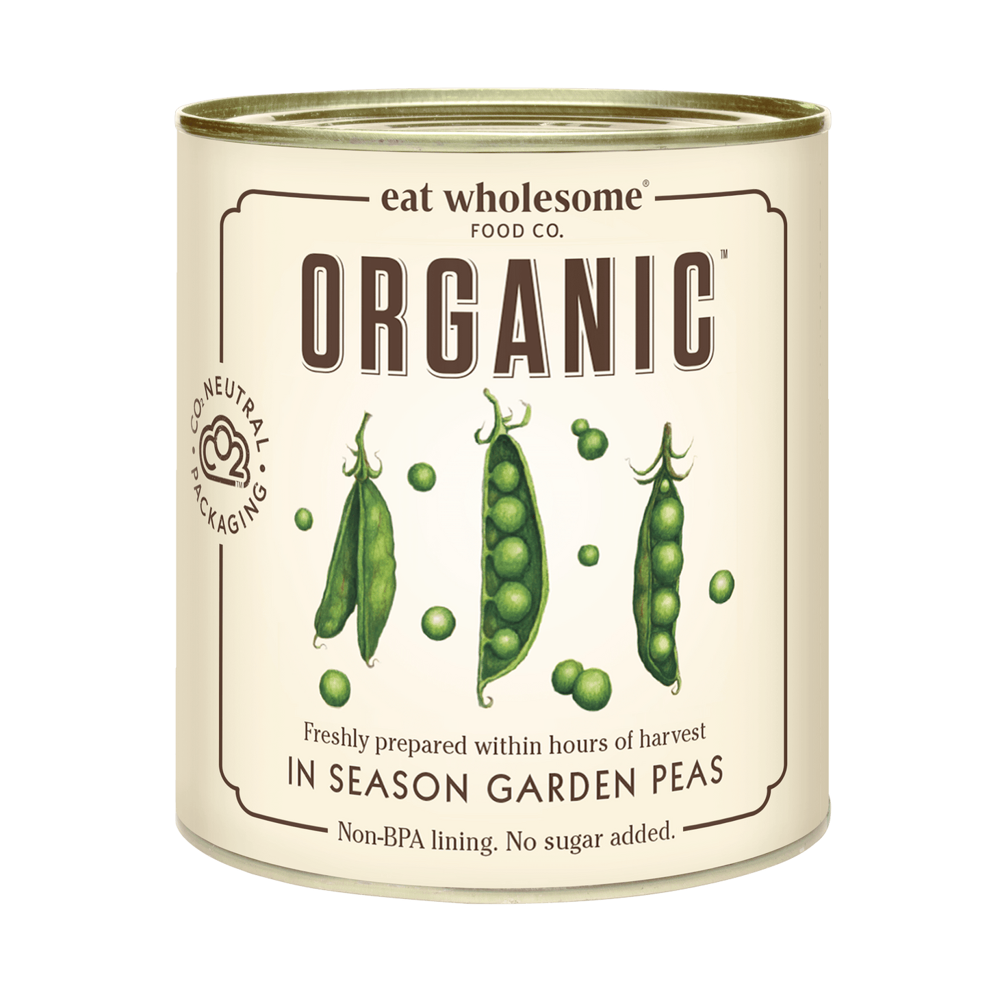 Eat Wholesome In Season Organic Garden Peas 340g – Freshly Prepared