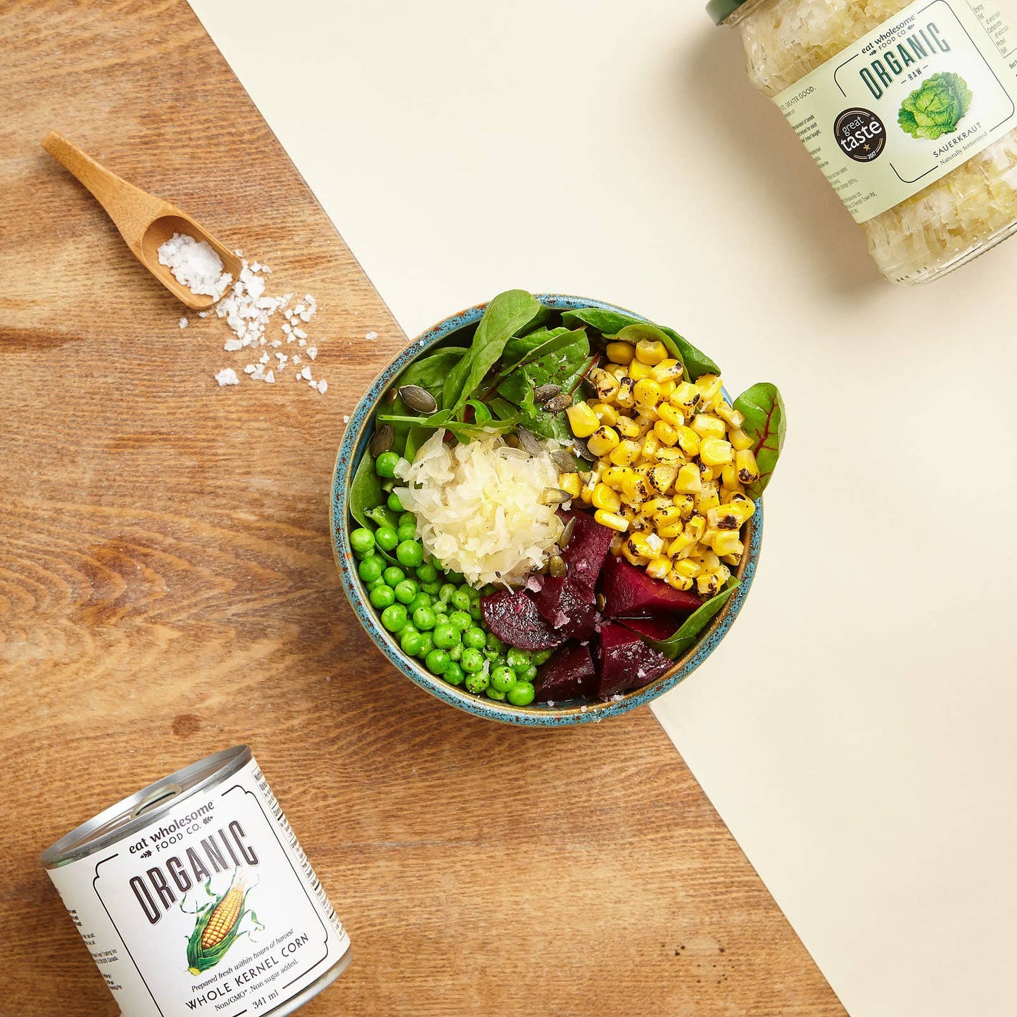 Eat Wholesome In Season Organic Sweetcorn 340g – Freshly Prepared