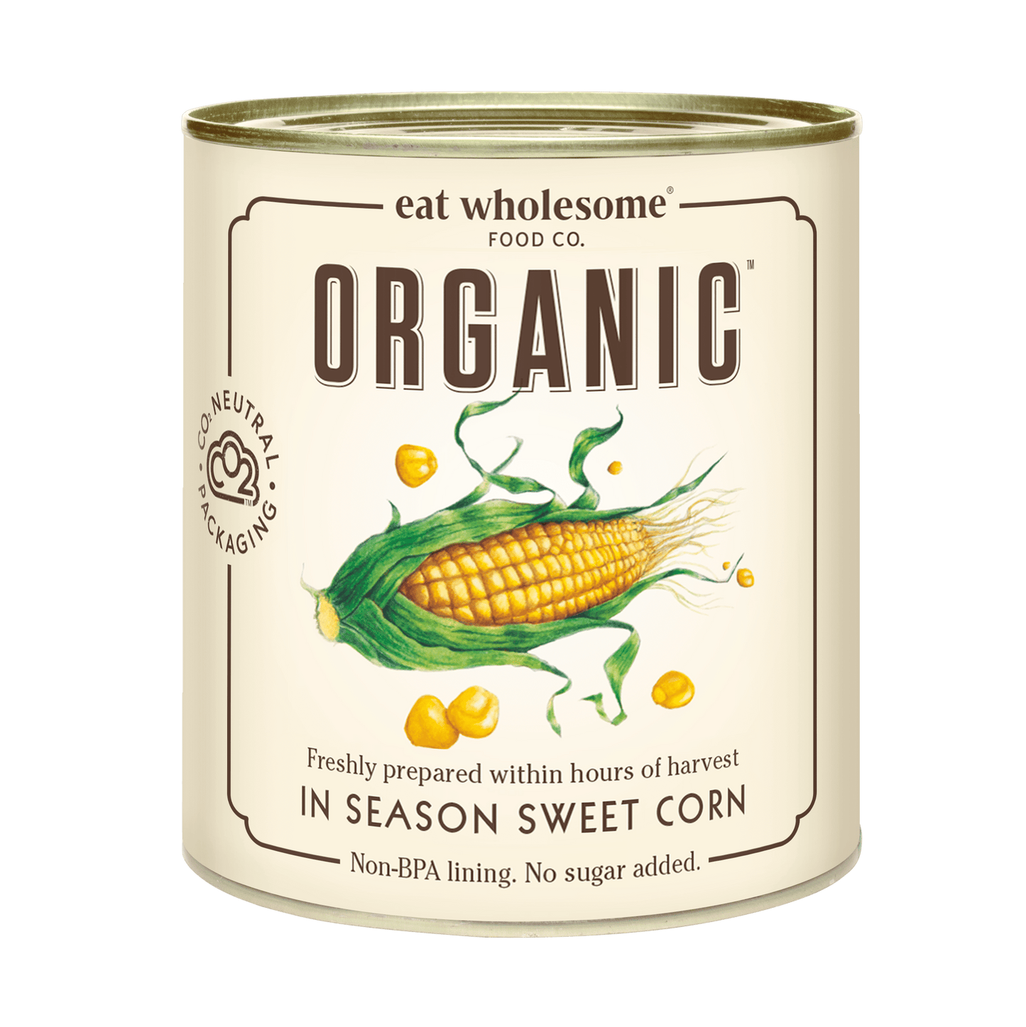 Eat Wholesome In Season Organic Sweetcorn 340g – Freshly Prepared