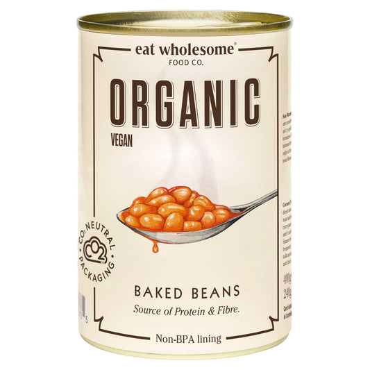 Eat Wholesome Organic Baked Beans 400g – Rich Tomato Sauce