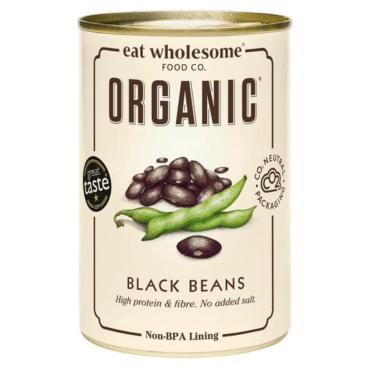 Eat Wholesome Organic Black Beans 400g – No Added Salt