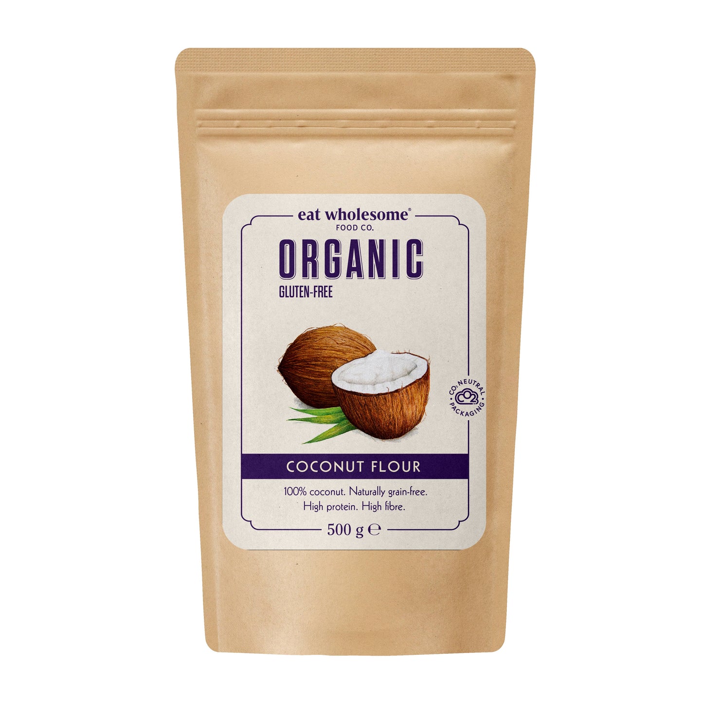 Eat Wholesome Organic Coconut Flour 500g – High Fibre Gluten Free Flour