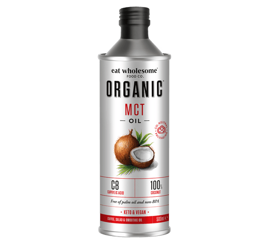 Eat Wholesome Organic MCT Oil 500ml – High C8 Coconut Oil