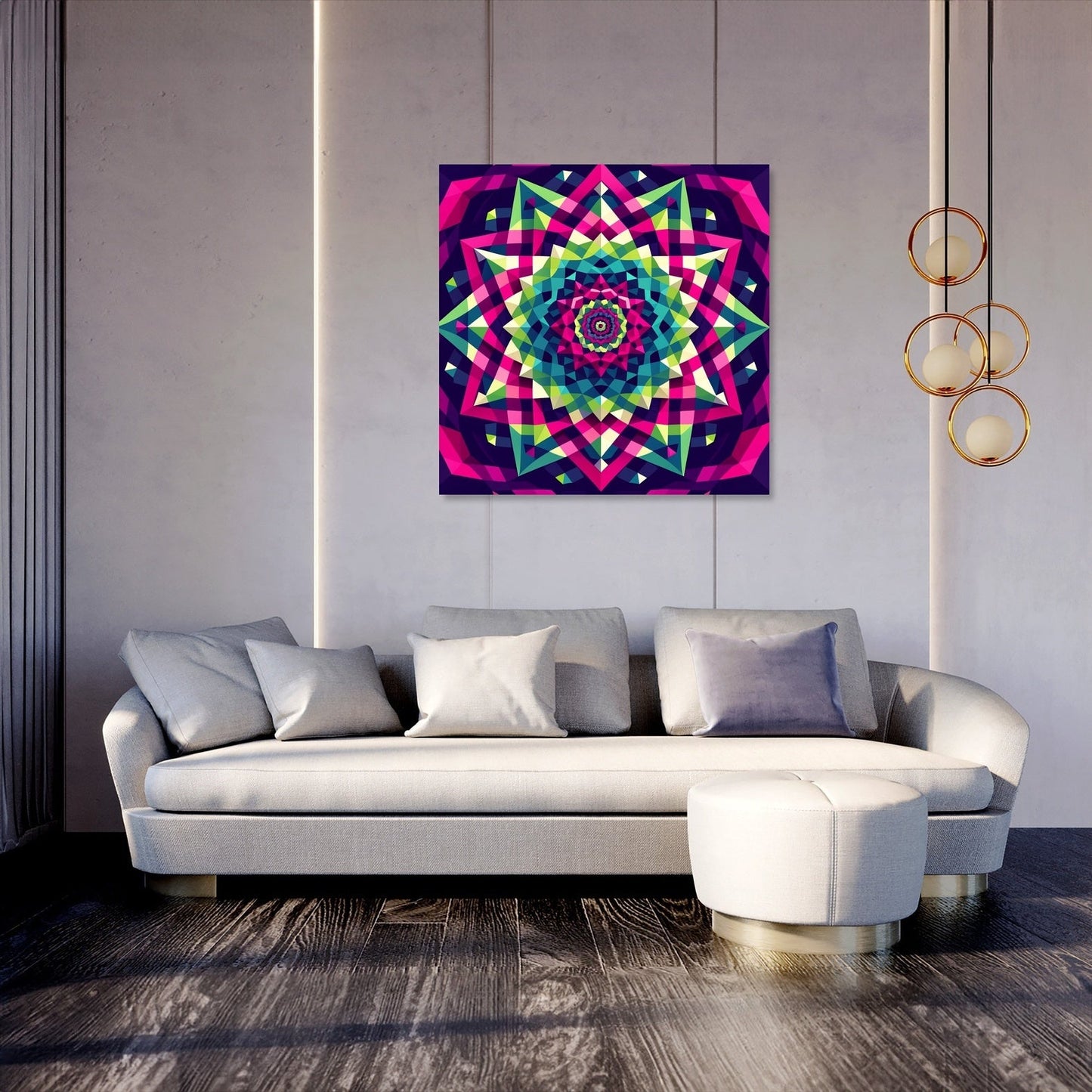 Spiraling Stars Canvas