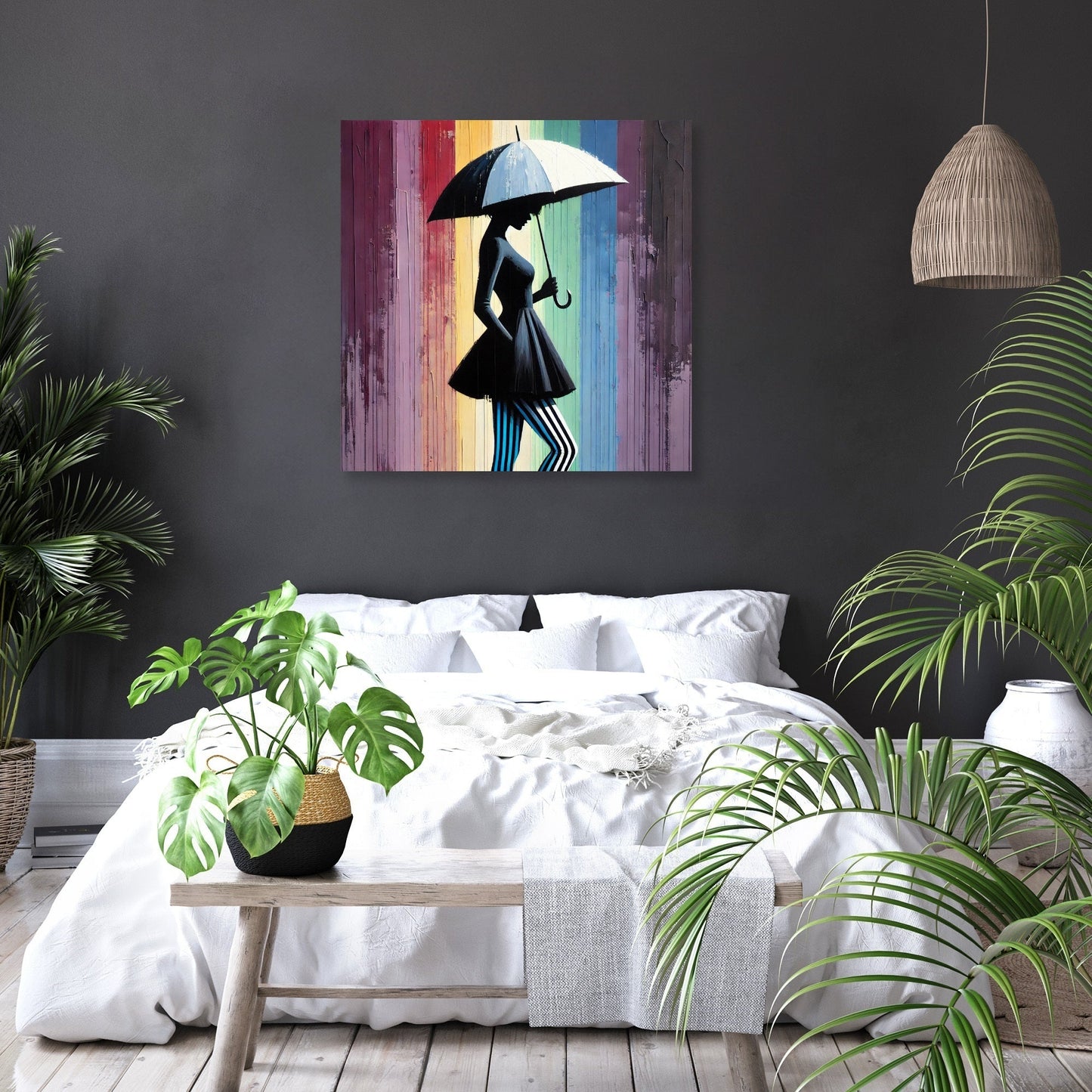 Midnight Rainbow Canvas