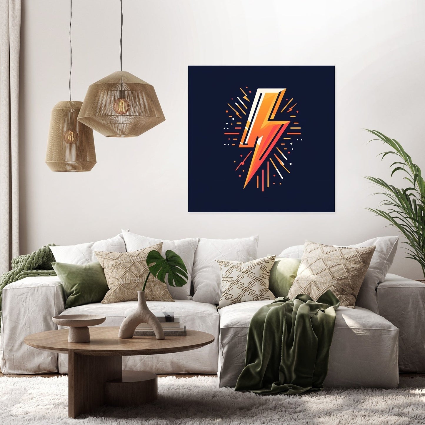 Electrifying Bolt Canvas