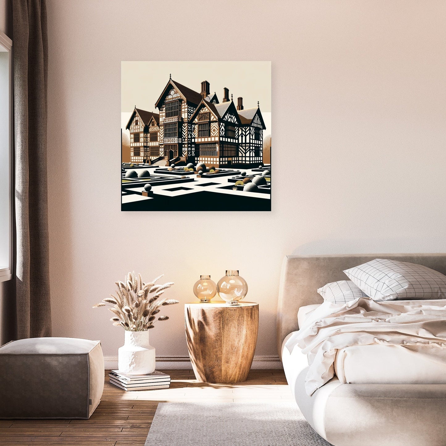 Liverpool Speke Hall Minimalist Harmony Canvas