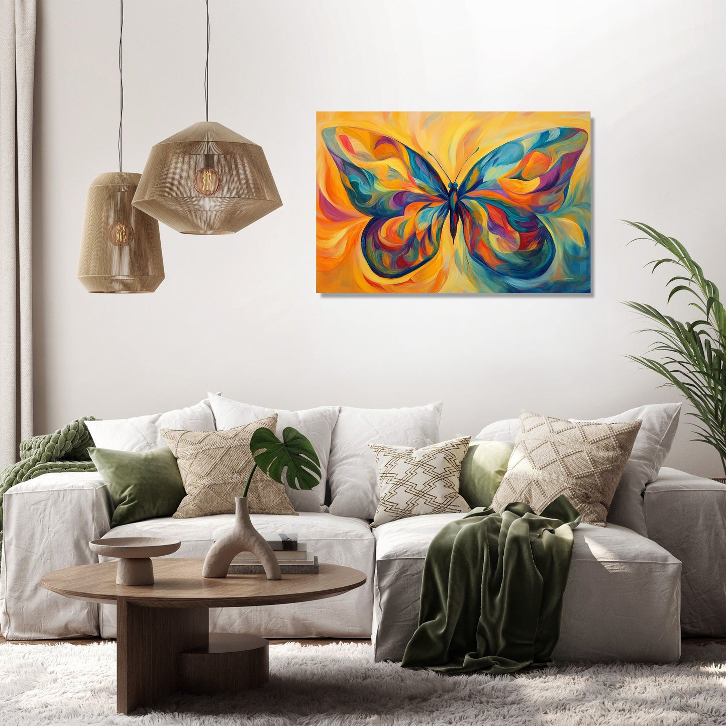 Whirling Butterfly Wings Canvas