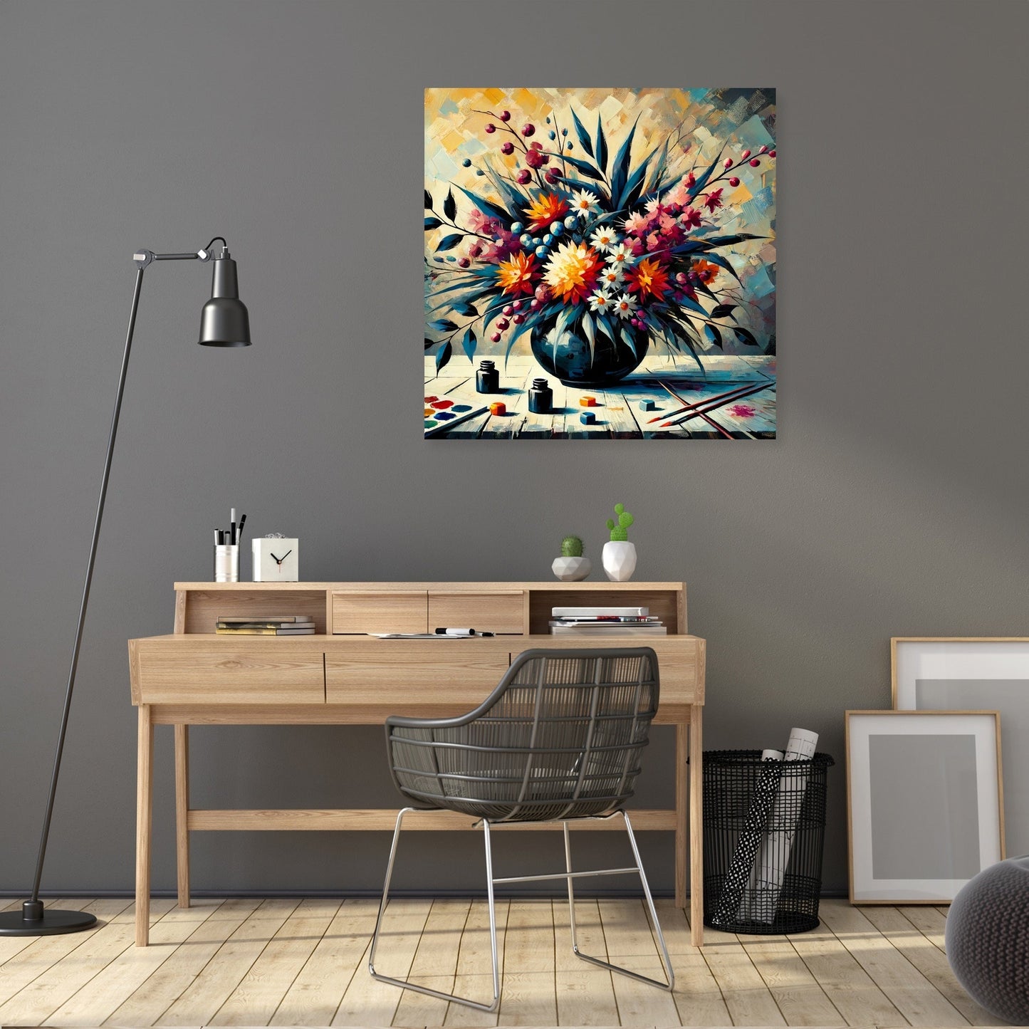 Bold Ikebana Canvas