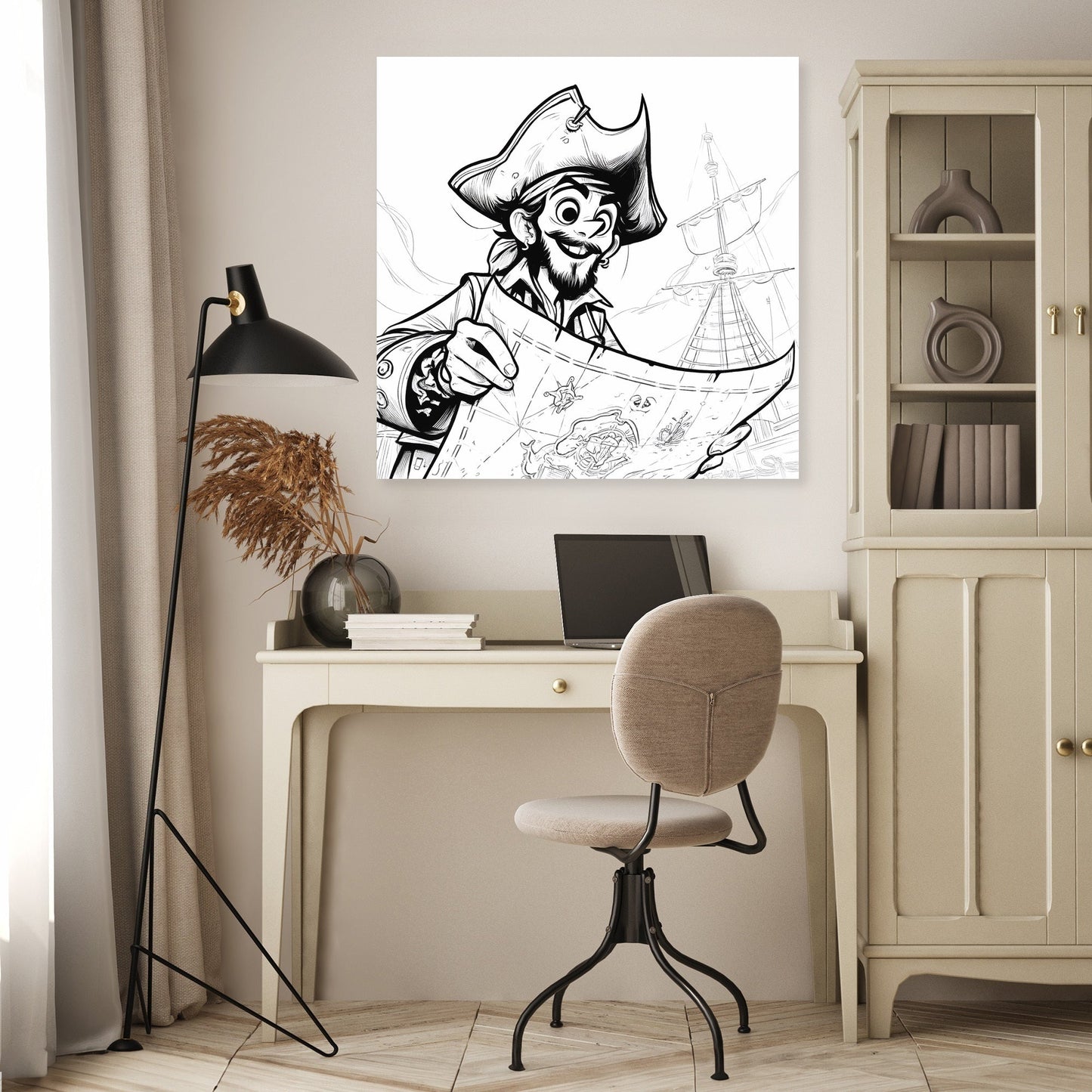 Whimsical Pirate Quest Canvas
