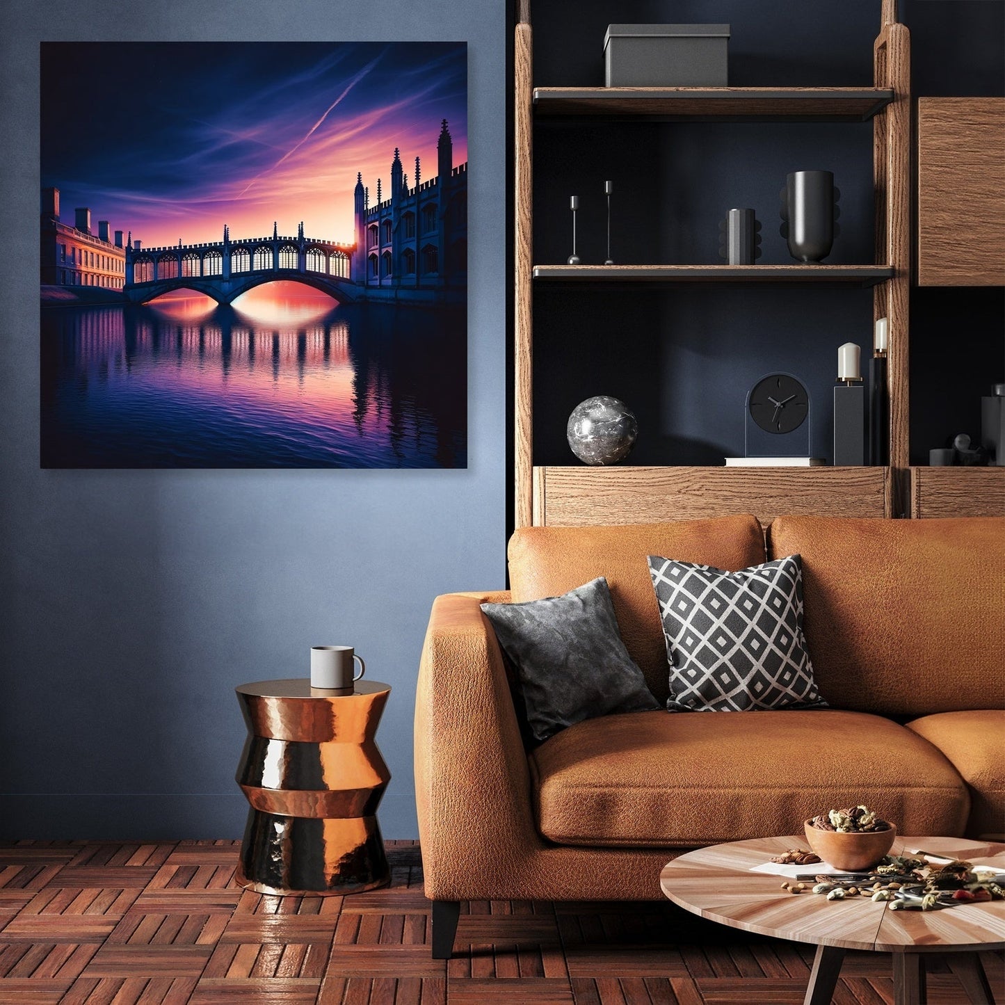 Cambridge Twilight Bridge Canvas