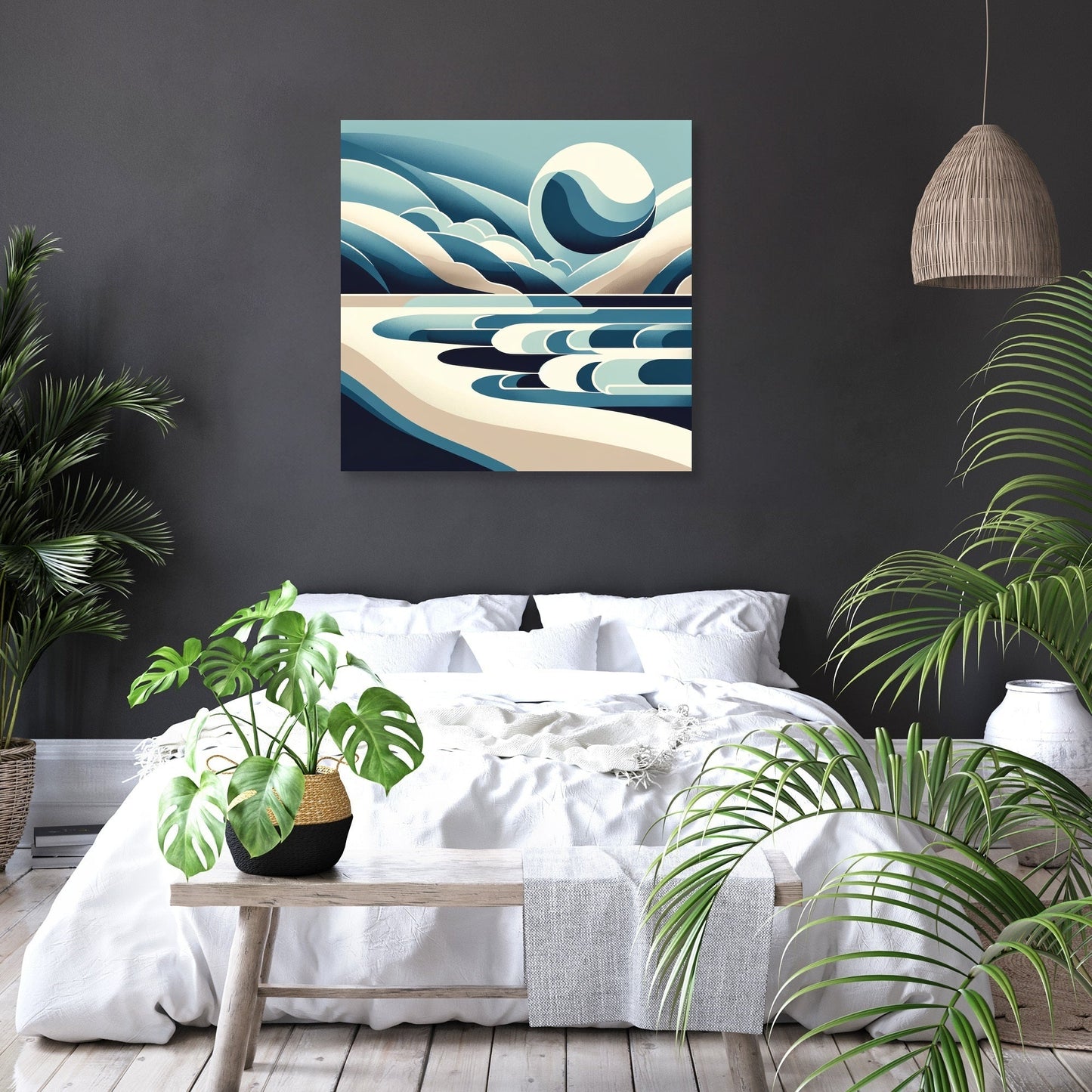 Modernist Shores Canvas