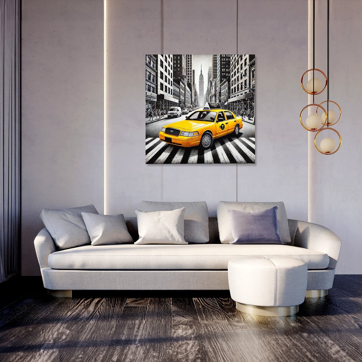 Yellow Taxi Canvas